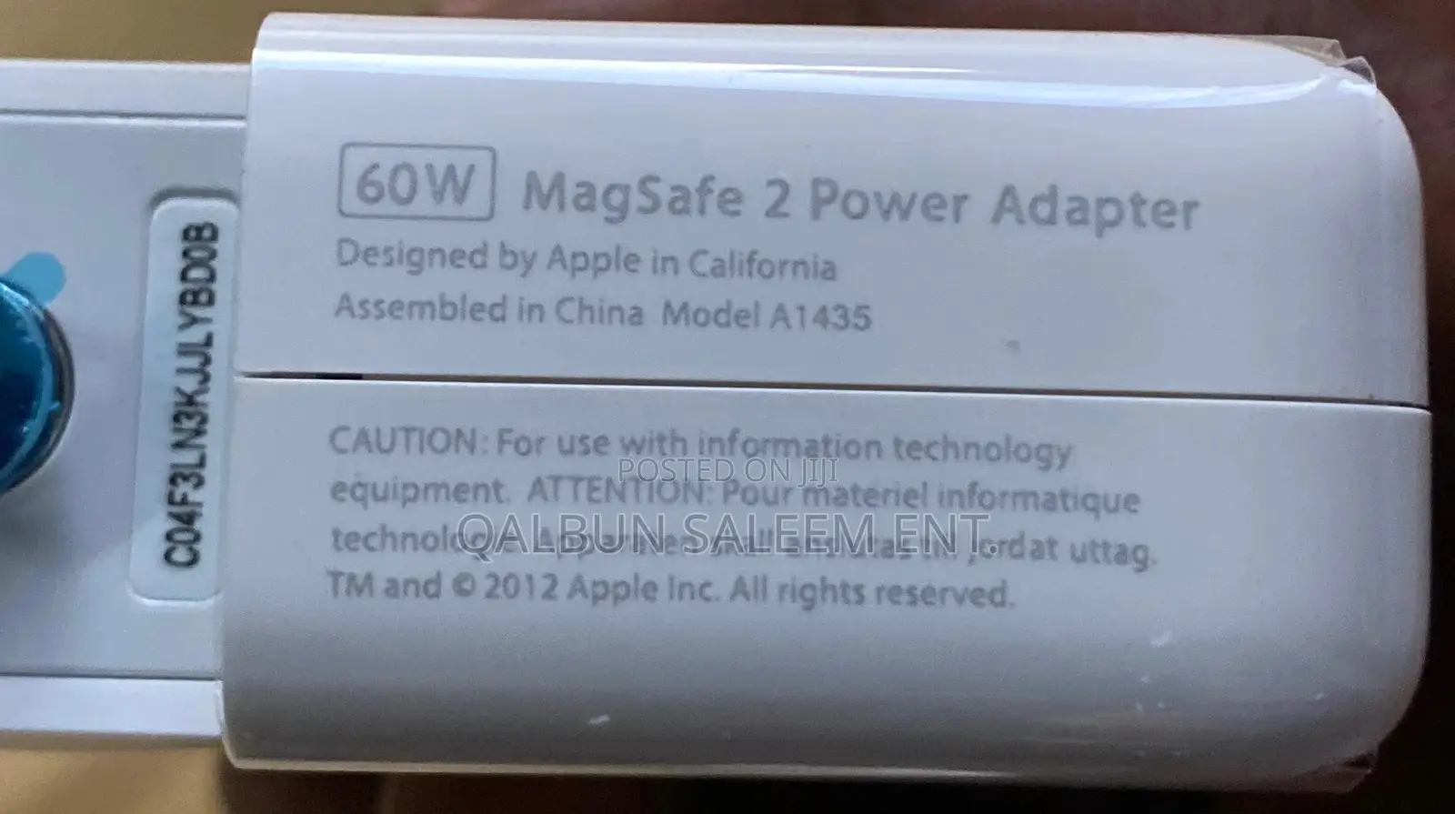 Original Apple Macbook 16.5 3.65A 60W T Magsafe 2 Charger