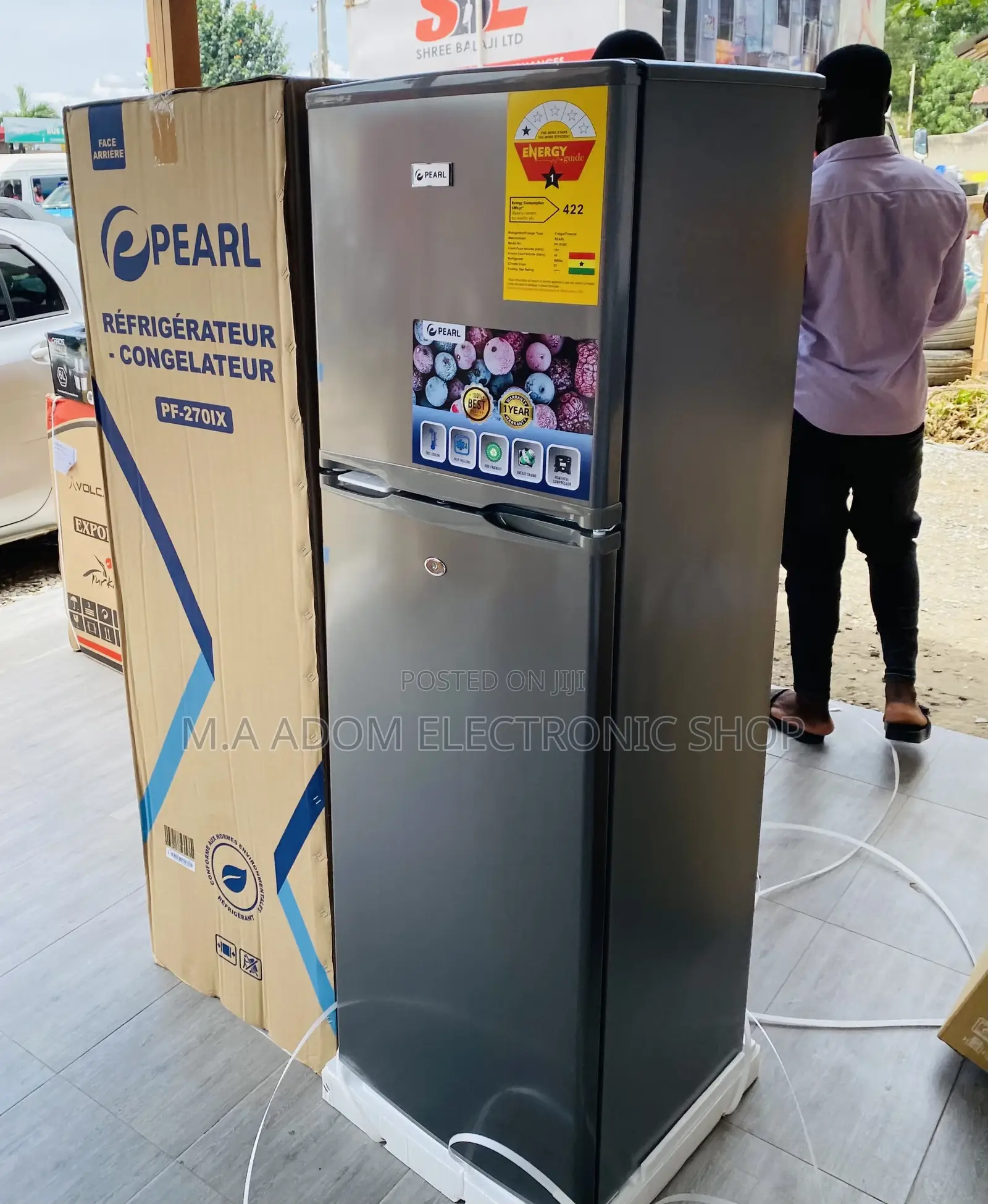 Purchase Classic Pearl PF-270 Ix Double Door Refrigerator 