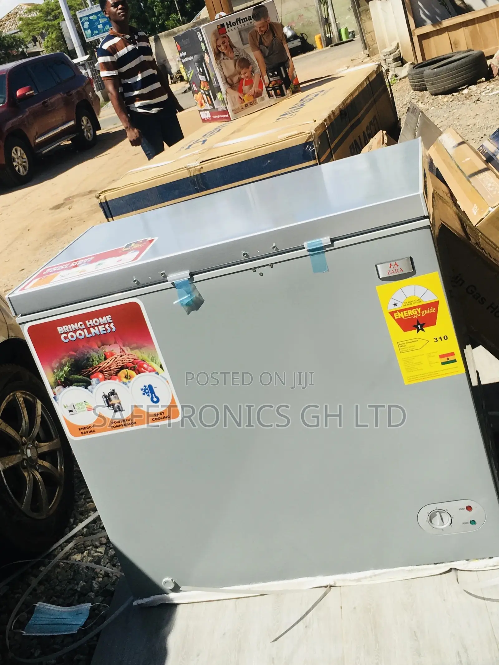 Gray Chestfreezer  200 Liters Zara-260 Singledoor Electric