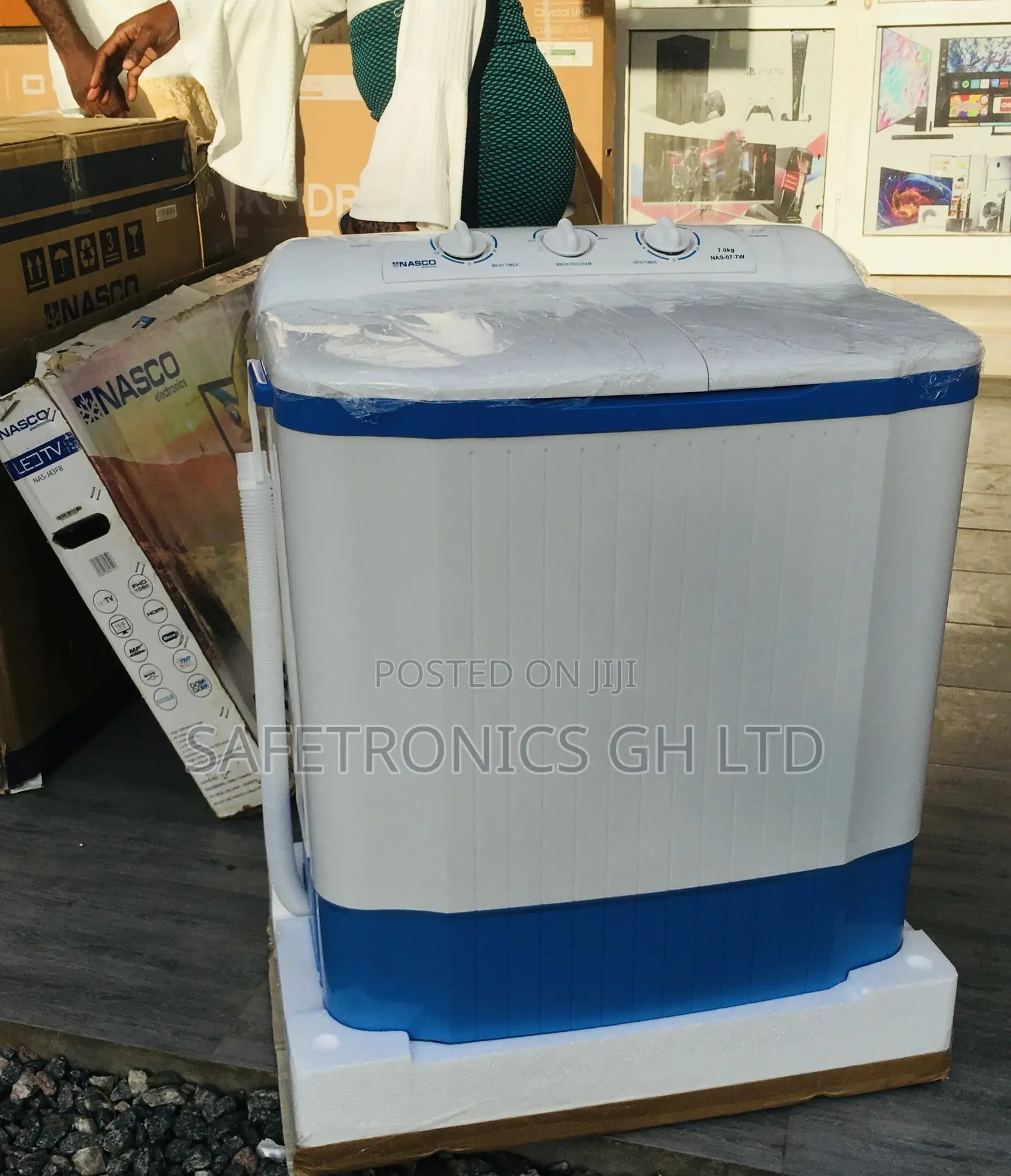 Lasting Washingmachine Nasco 7kg Semiautomatic Topload 