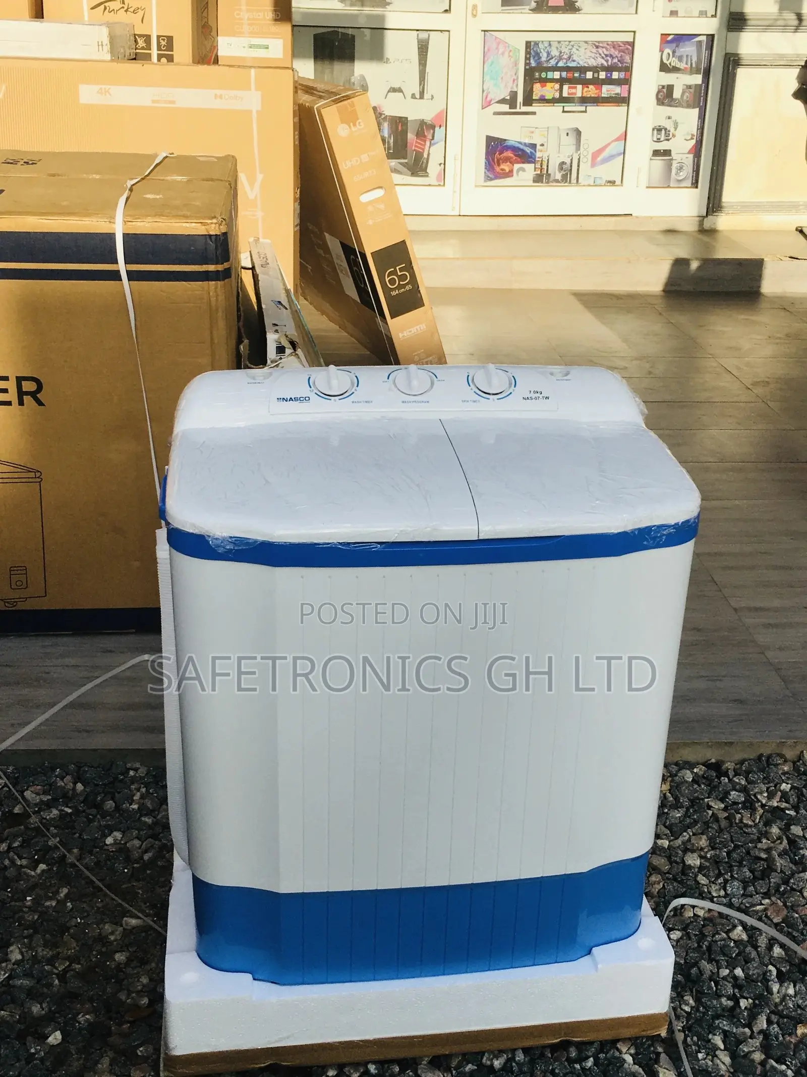 7kg Washingmachine Nasco Twintub Semiautomatic Topload 