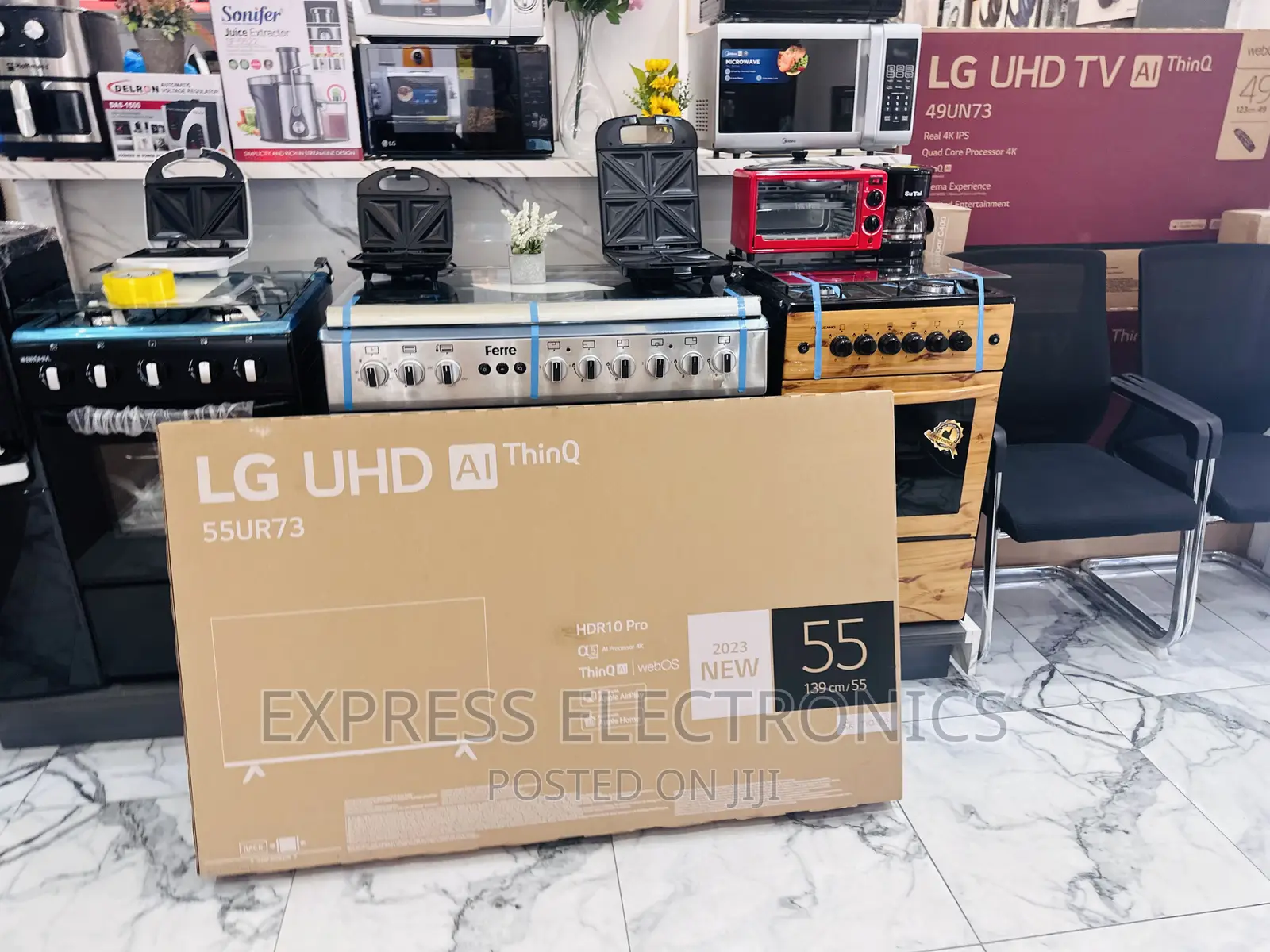 Triluminos Display UHD Smart Glossy Slim LG 55”UR730
