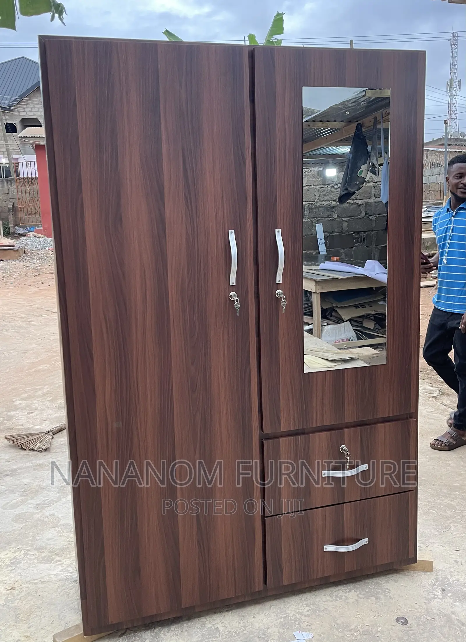 Double Door Wardrobe Available