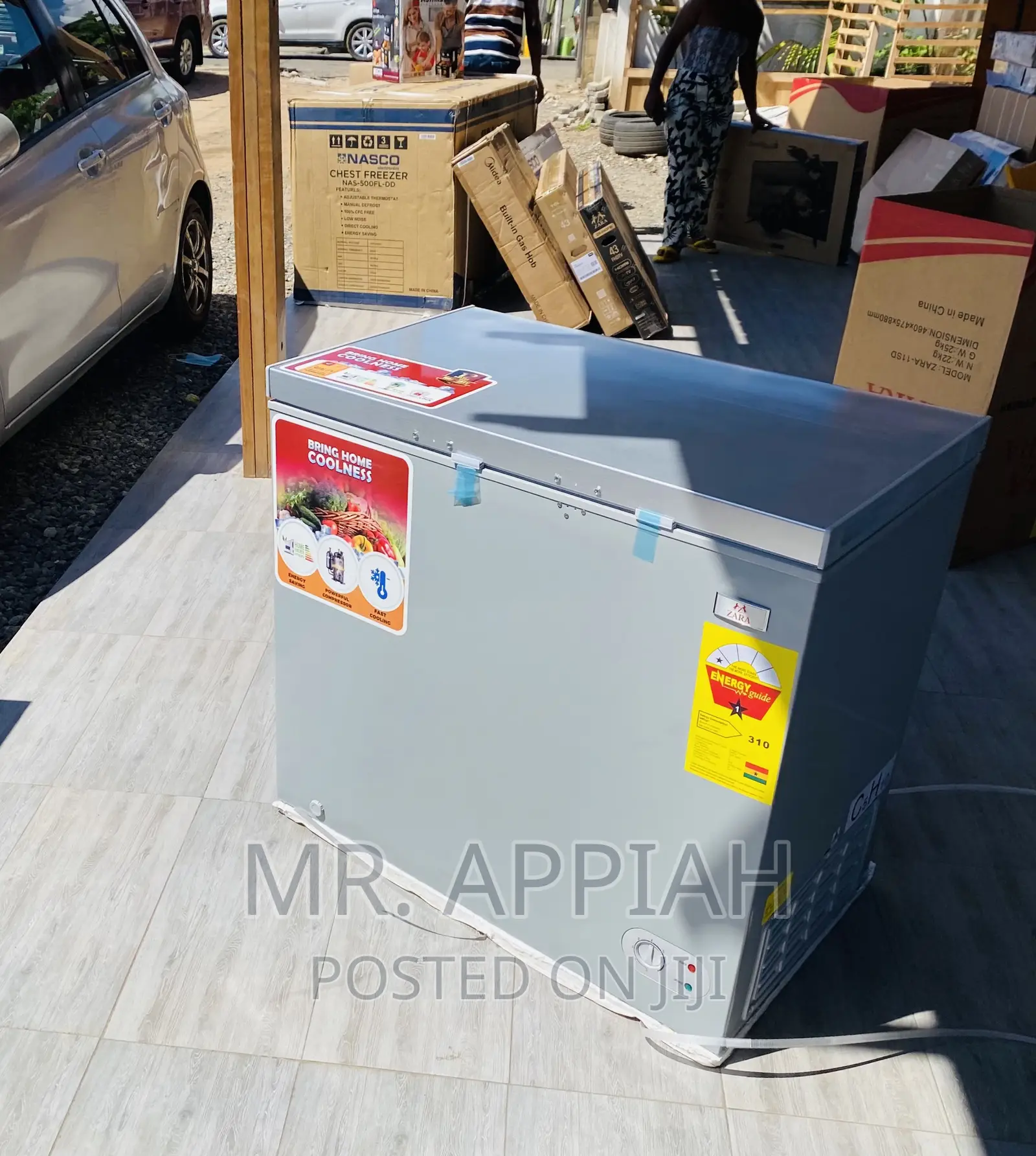 Super Quality Zara 260 Single Door Electric Freezer(Gray).