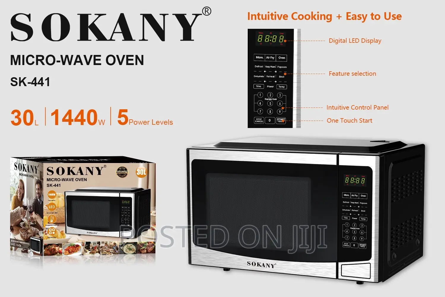 Sokany Digital Microwave Oven 30L