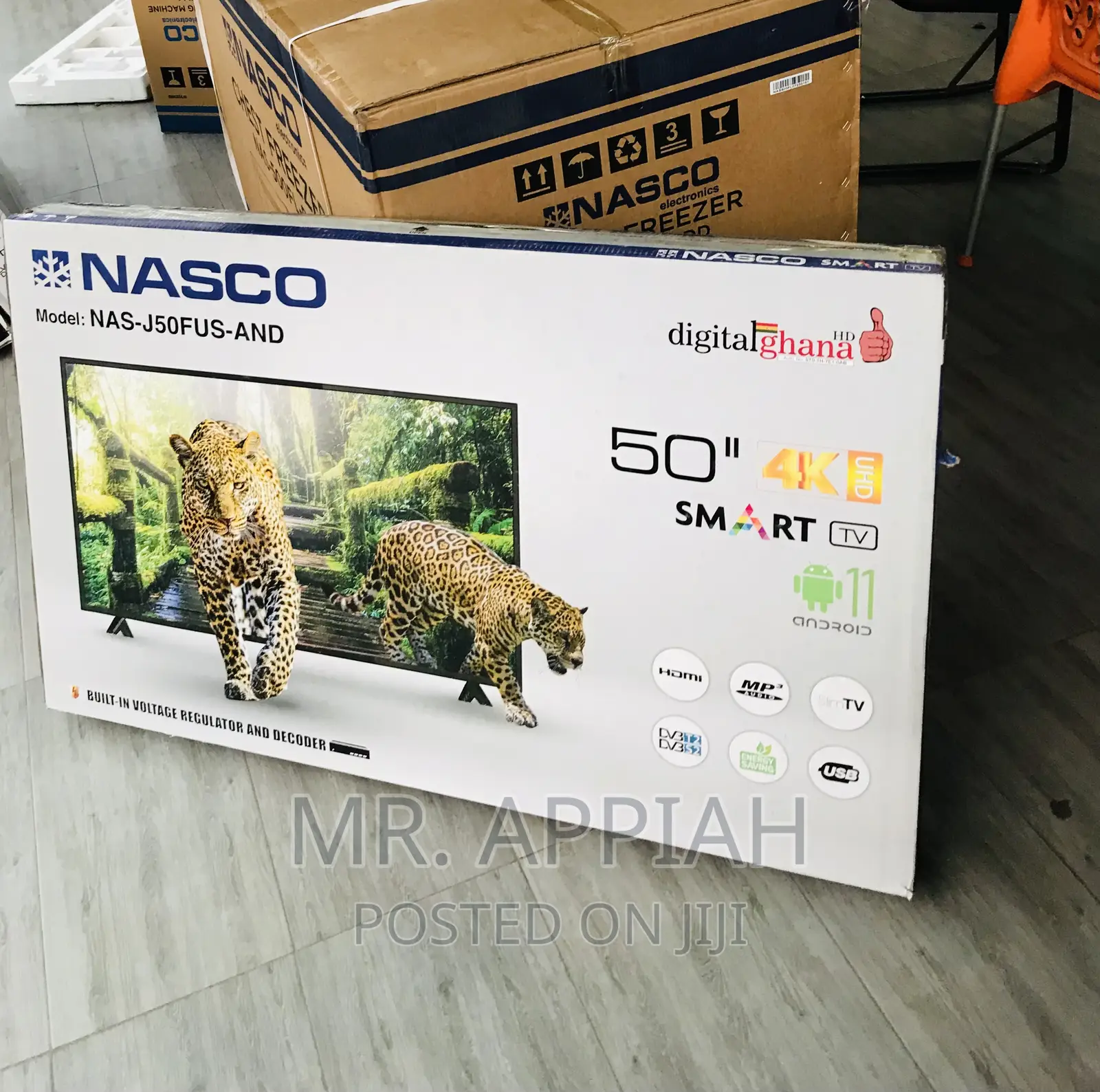 Buy Authentic Nasco 50” Digital Satelite Smart LED Tv,Black