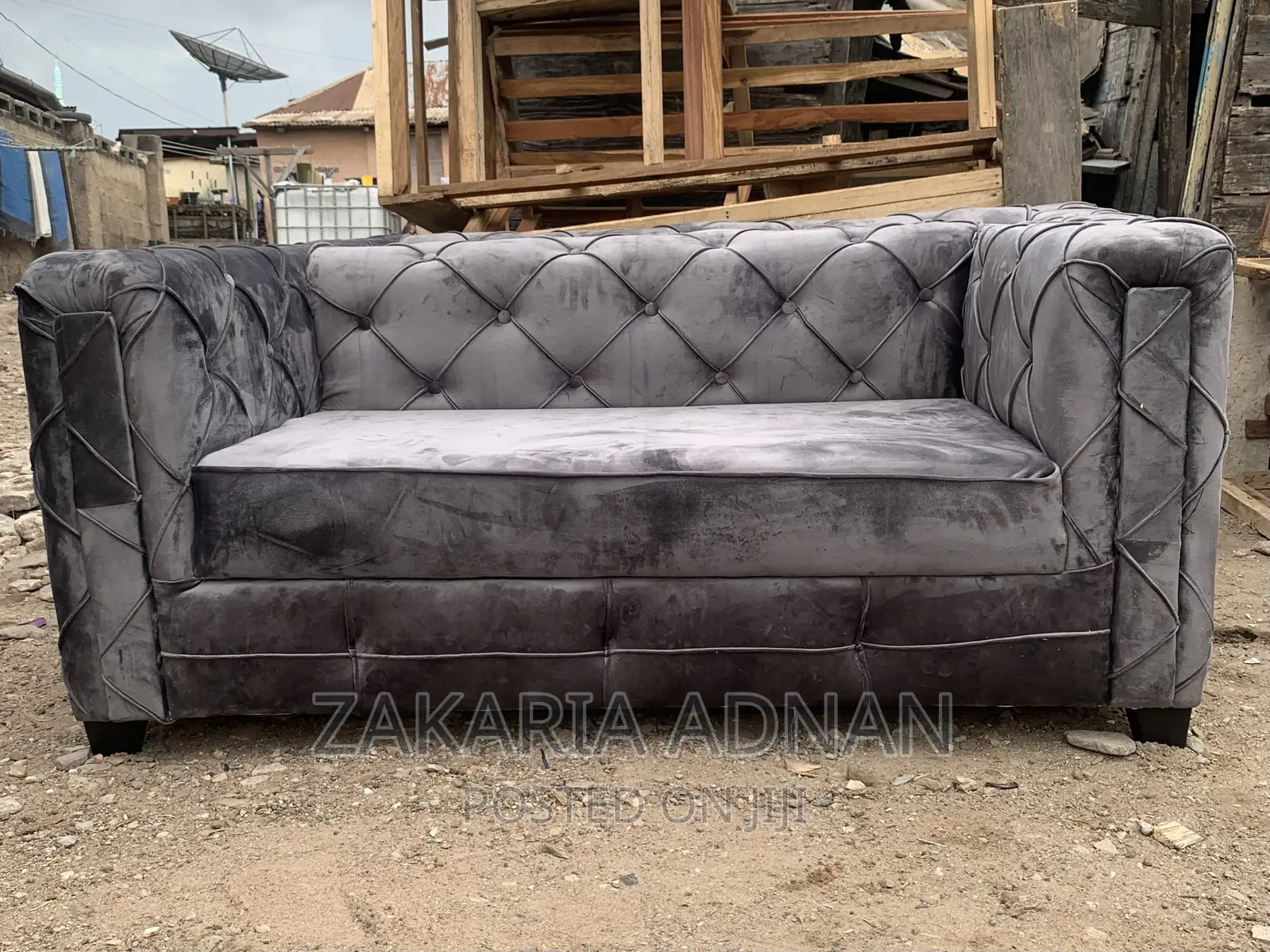 Double Seats Furniture Gray