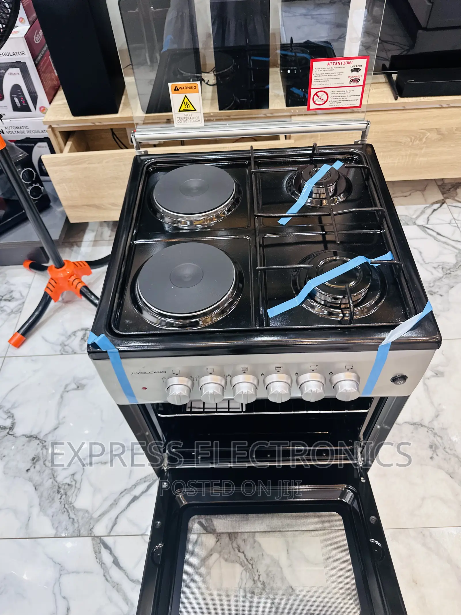 2*2 Stove Cooker Oven 50/50 Classic Oven Grill Sliver