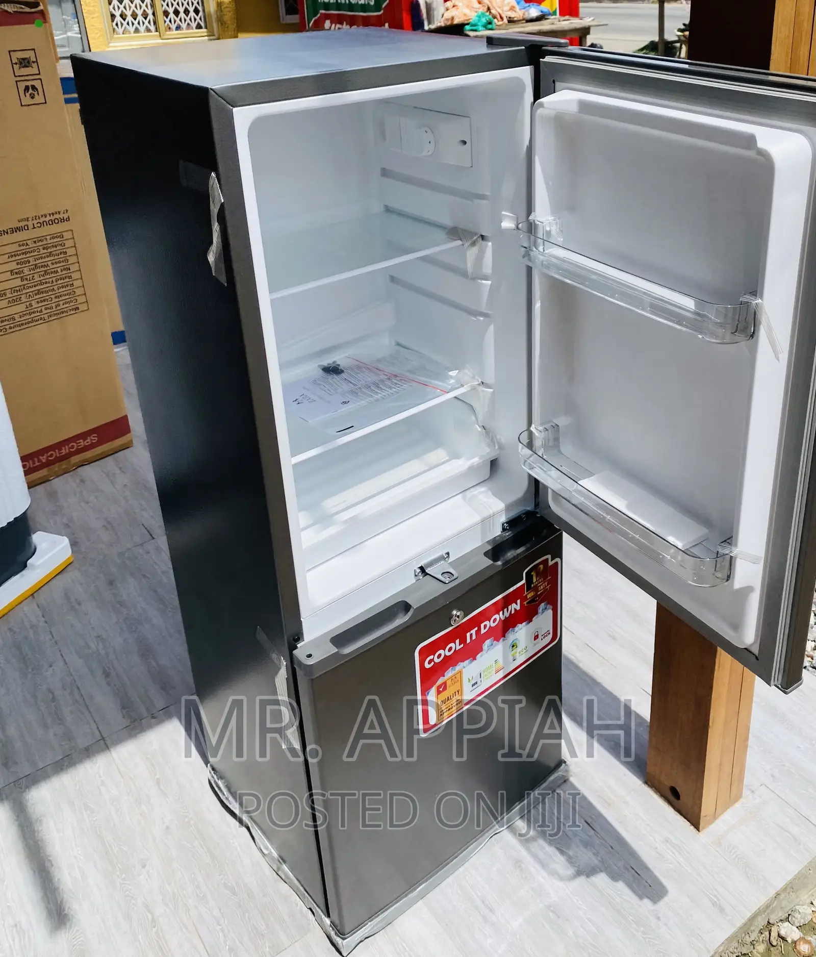 Shop Classic Zara 180BF Bottom Freezer Fridge(Dark Gray).