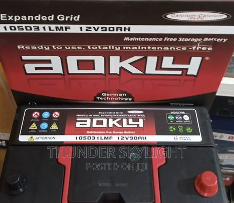 17 Plates Battery 90 Ah Aokly Maintenance Free