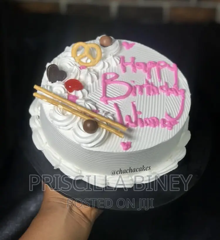 Cream Birthday Cake