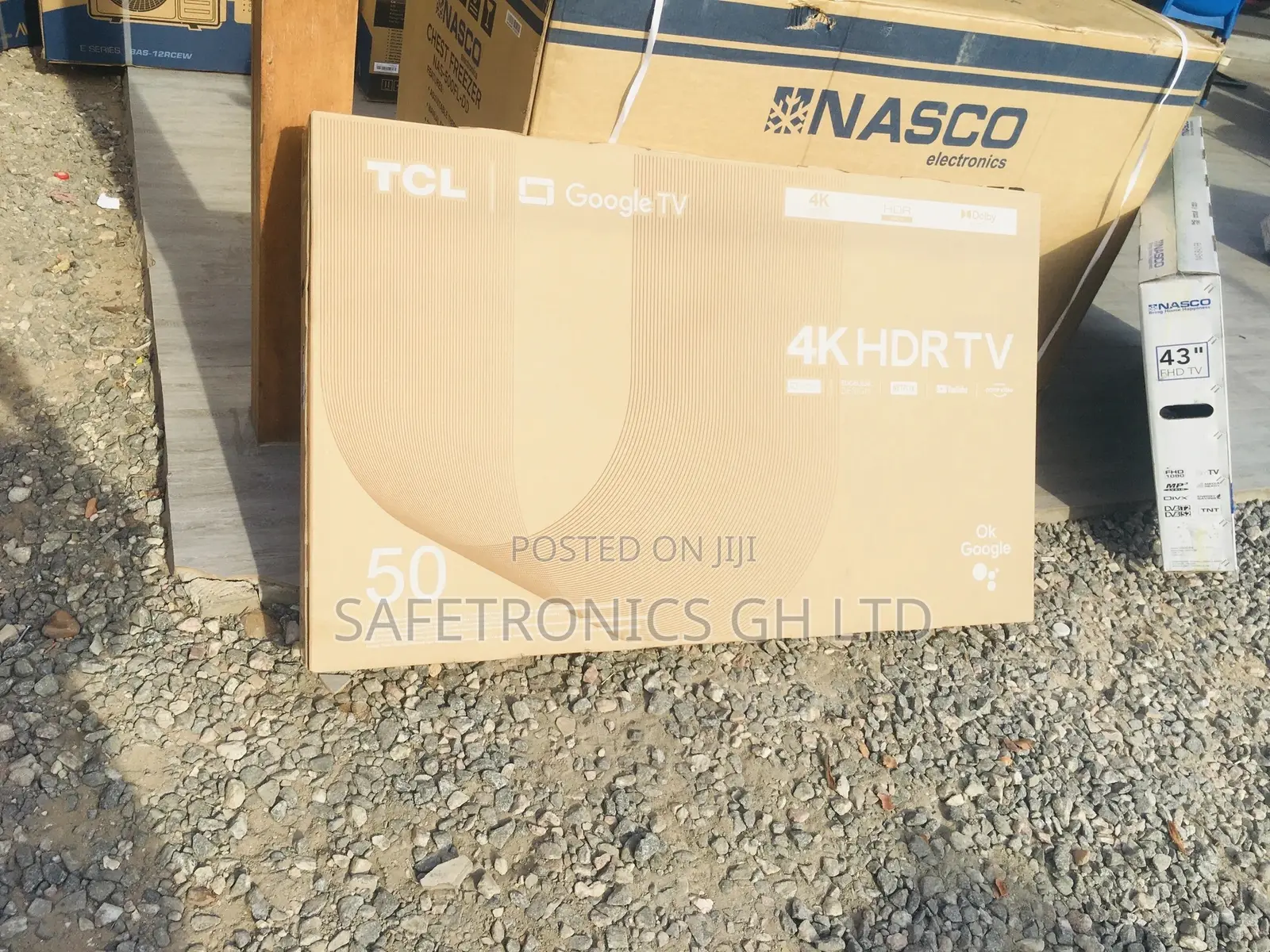 Black TCL P635 Glossy LED 50 Inches Smart UHD Tv