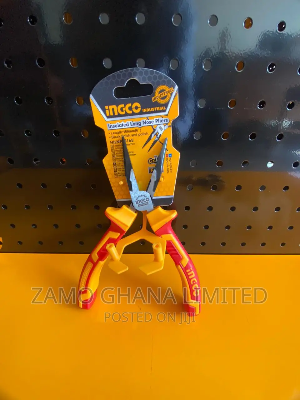 Insulated Long Nose Pliers 160mm # Hilnp28168