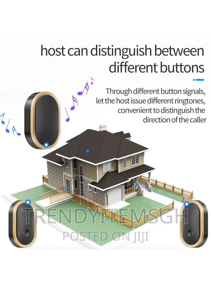 300m Wireless Waterproof Remote Doorbell