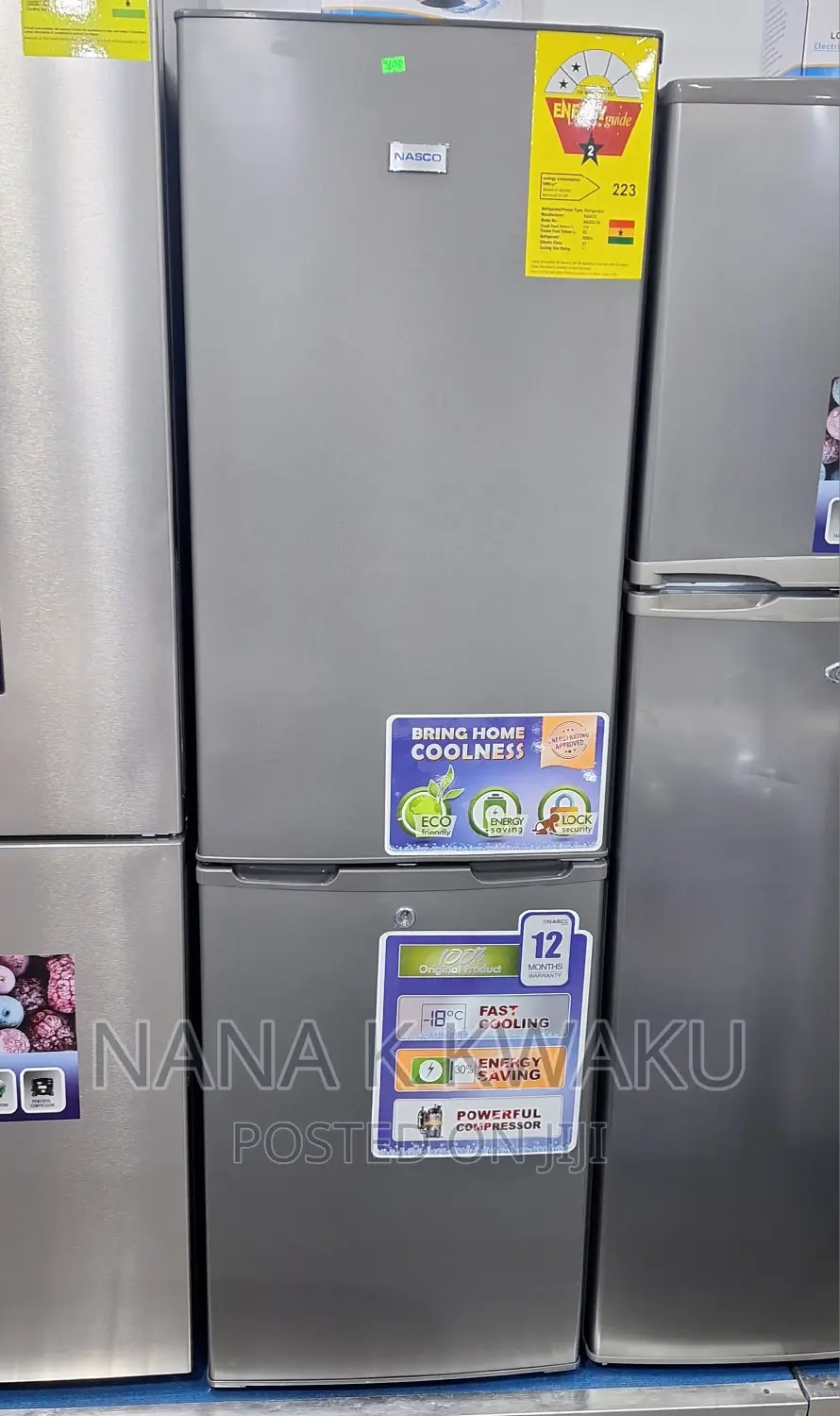Nasd2-22sk_nasco 170litres Double Door Freezer