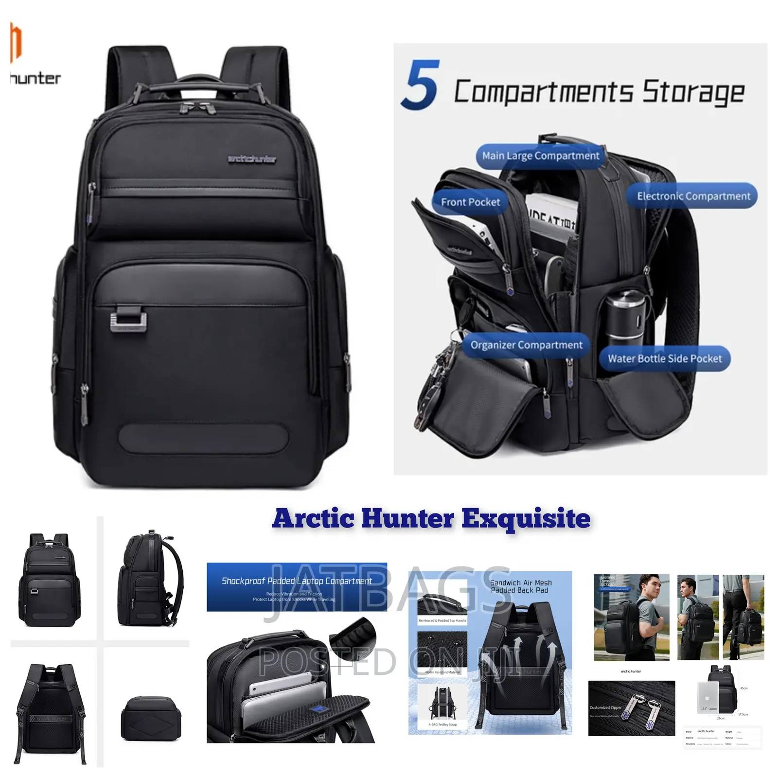 Exquisite Waterproof Laptop Backpack (Free Delivery)