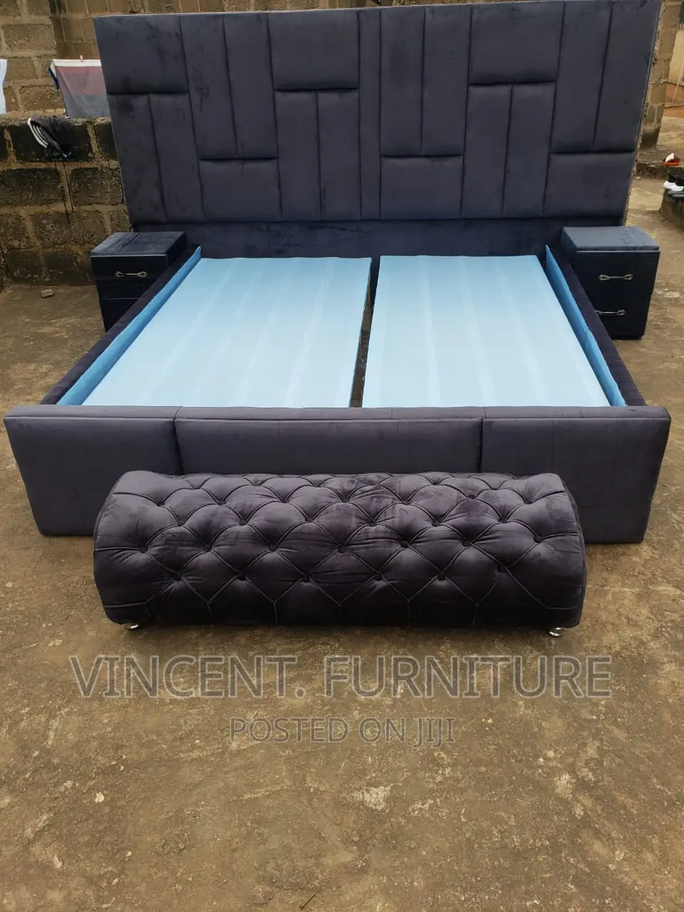 King Size Bed and Ottoman Available