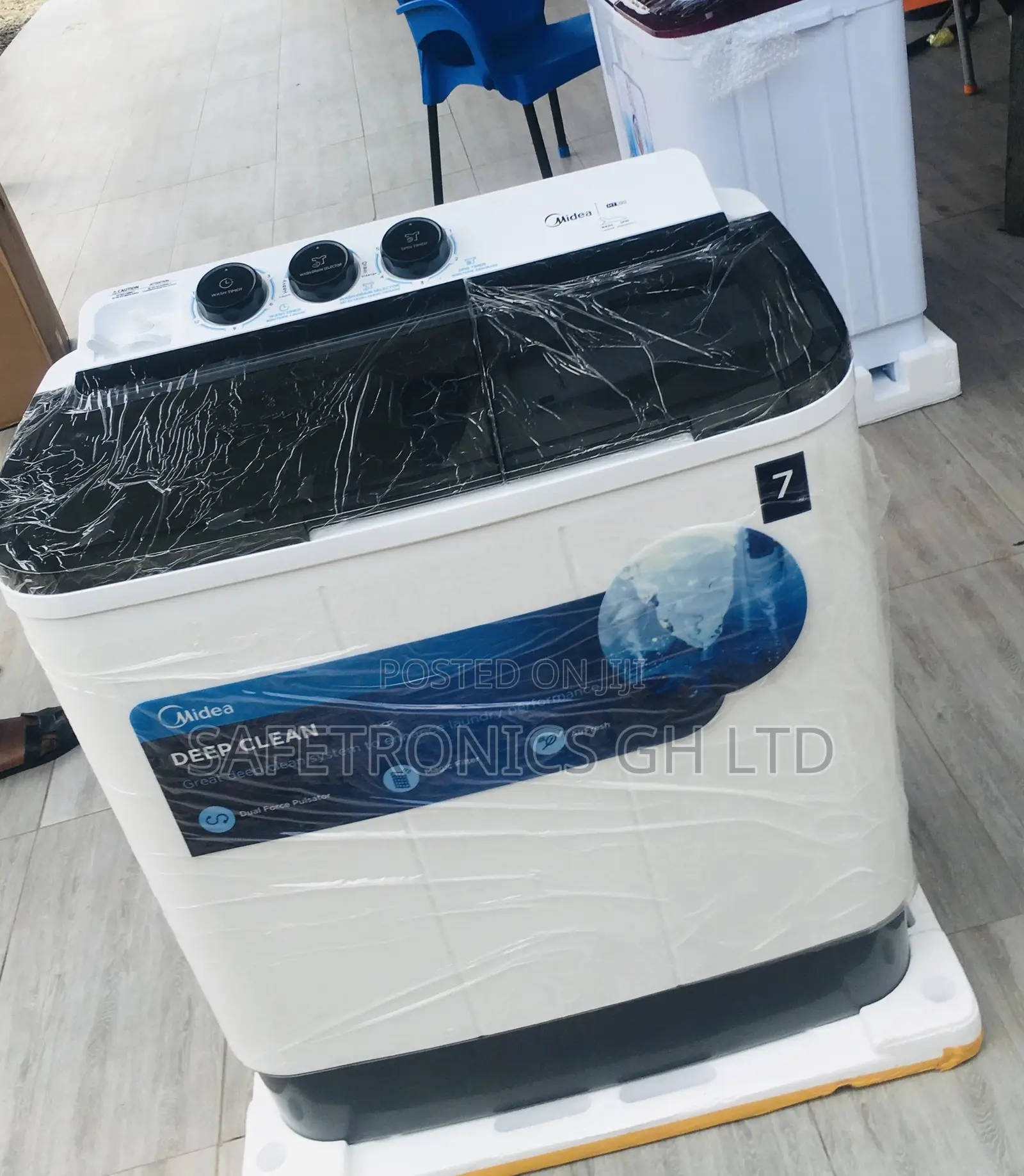 Topload Semiautomatic Washingmachine 7kg Midea  Durable