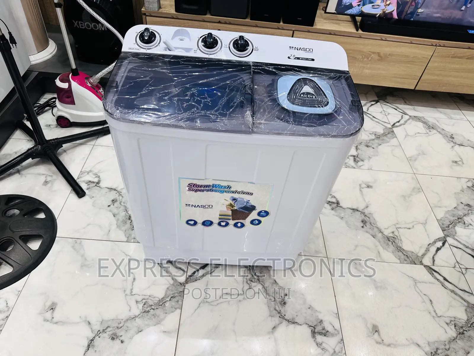 Classy Sleek White Nasco 7kg Topload Twintub Washing Machine