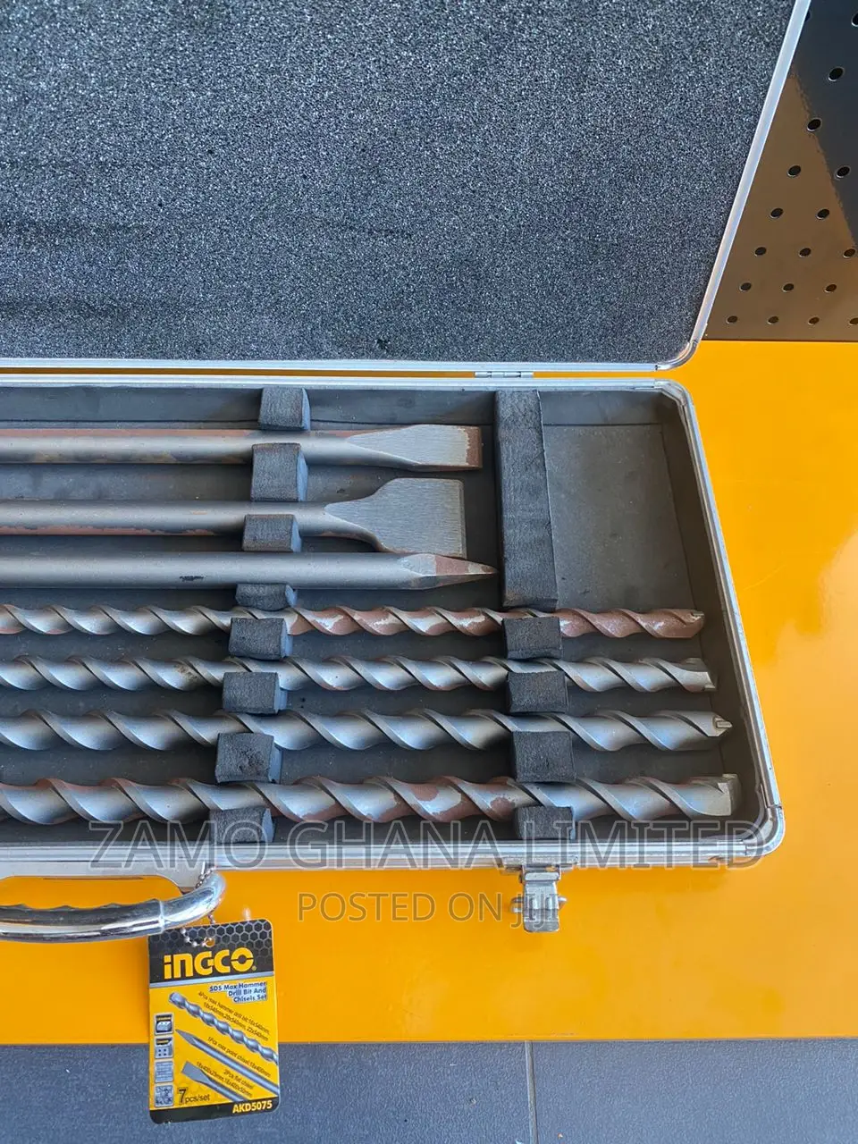 SDS Max Hammer Drill Bit and Chisel Set # Akd5075