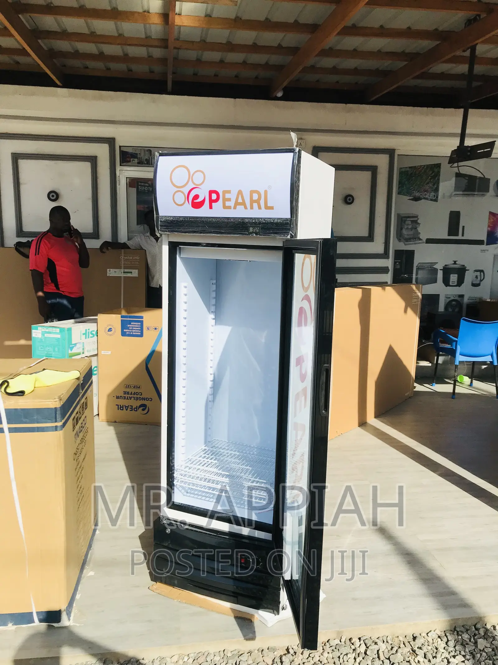 Nice Pearl PVC-28 Single Door Electric Display Fridge.
