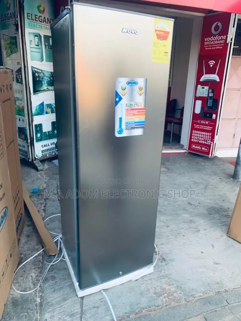 Energy Sufficient Vovo Single Door Upright Freezer(Gray)