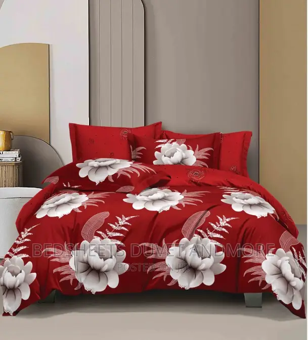 Red Duvet Set for King and Queen