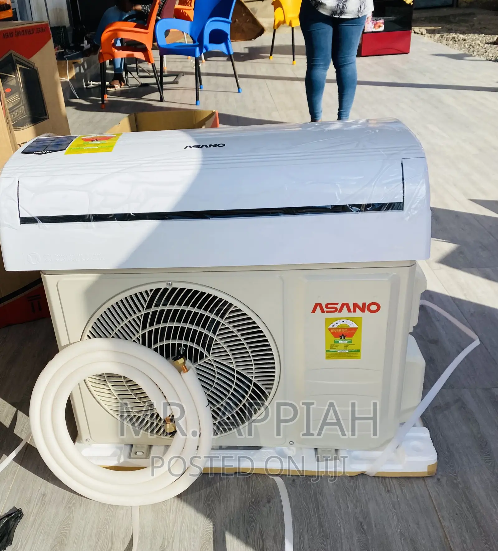 High Quality Asano 1.5hp Split Electric Ac(White)R410.