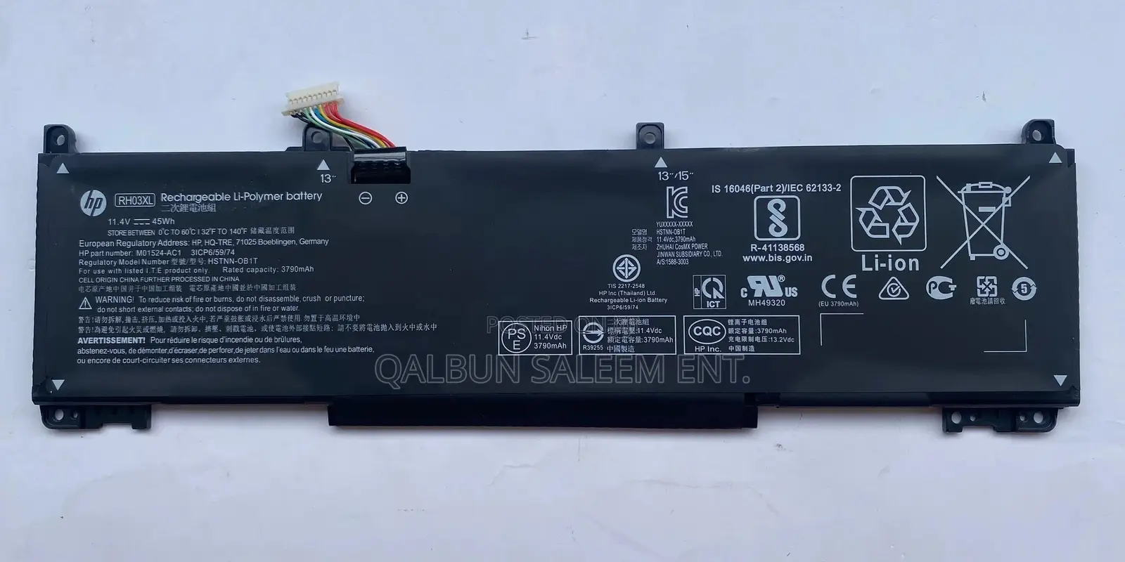 HP RH03XL for Probook 430 G8 440 G8 445 G8 450 G8 630 G8