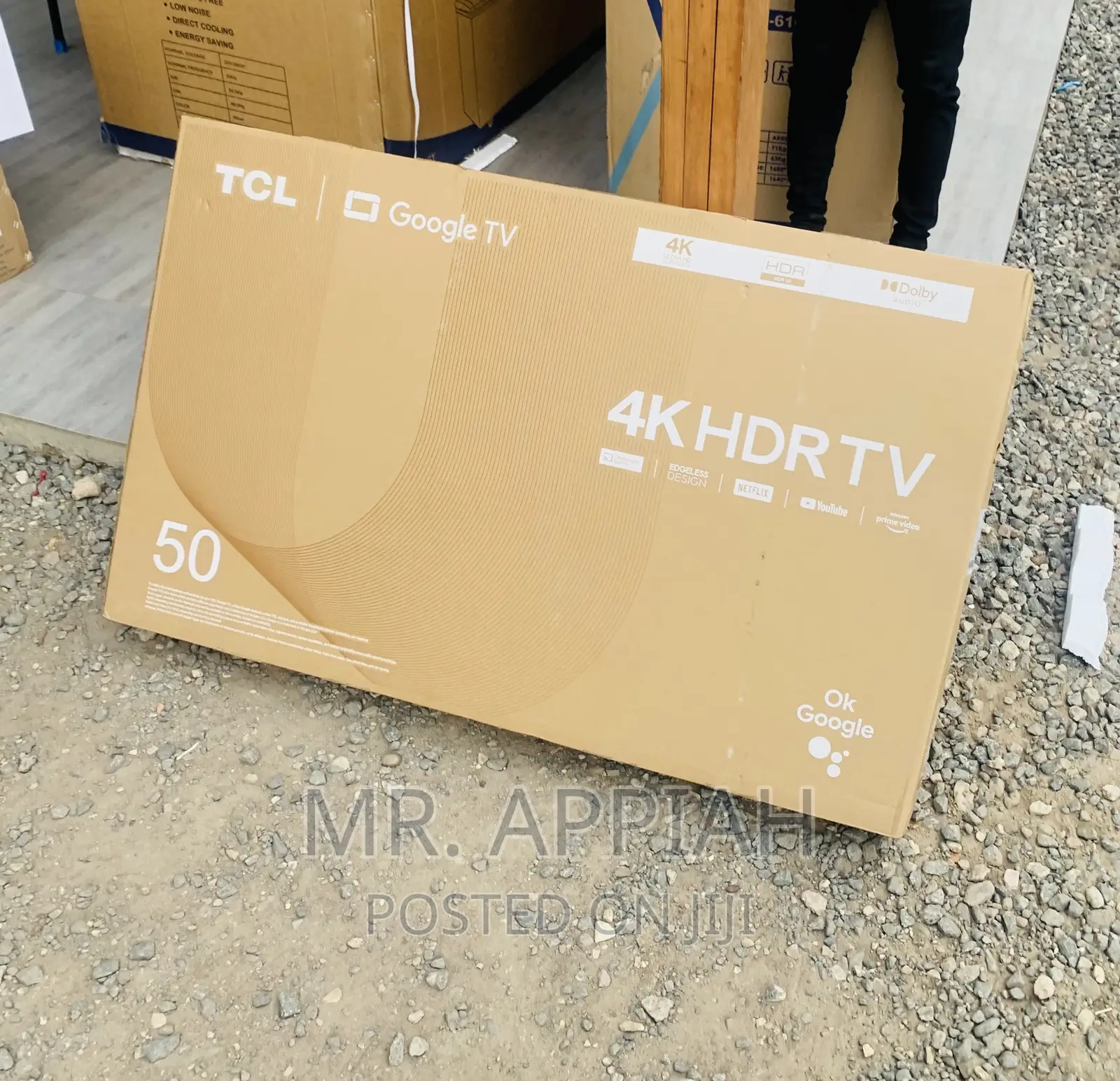 Durable and Affordable TCL50P735 50” HDR Google Tv,Black