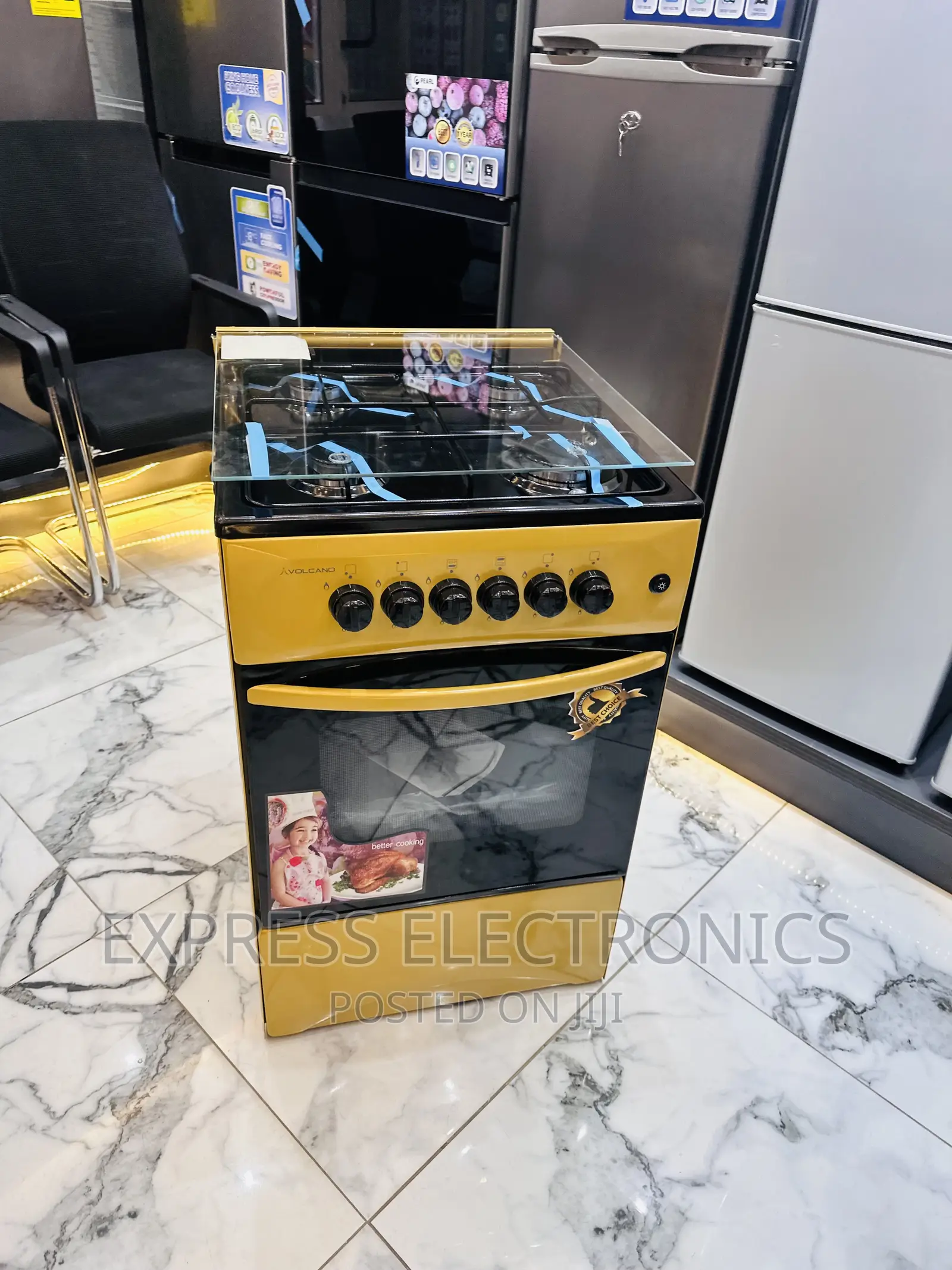 Better Deal on Golden Color Gas Cooker 4burner Oven