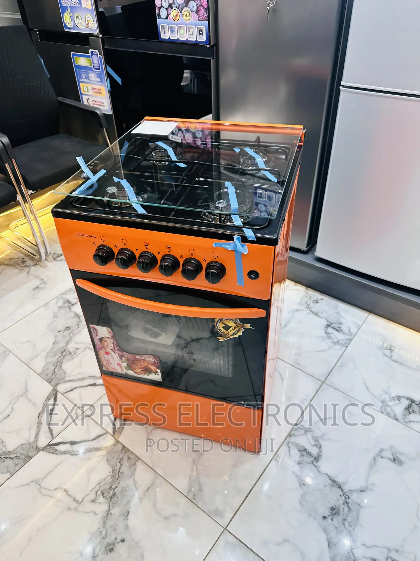 Orange Gas Cooker Oven Grill Best Sell Ever 4burner