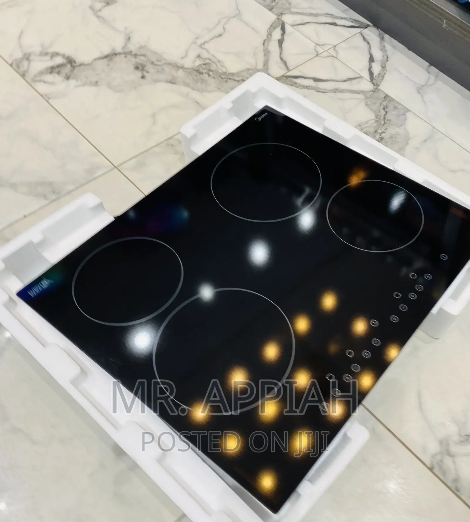 Adorable Midea 4 Electric Built-in Burner(MC-HF605)Black.
