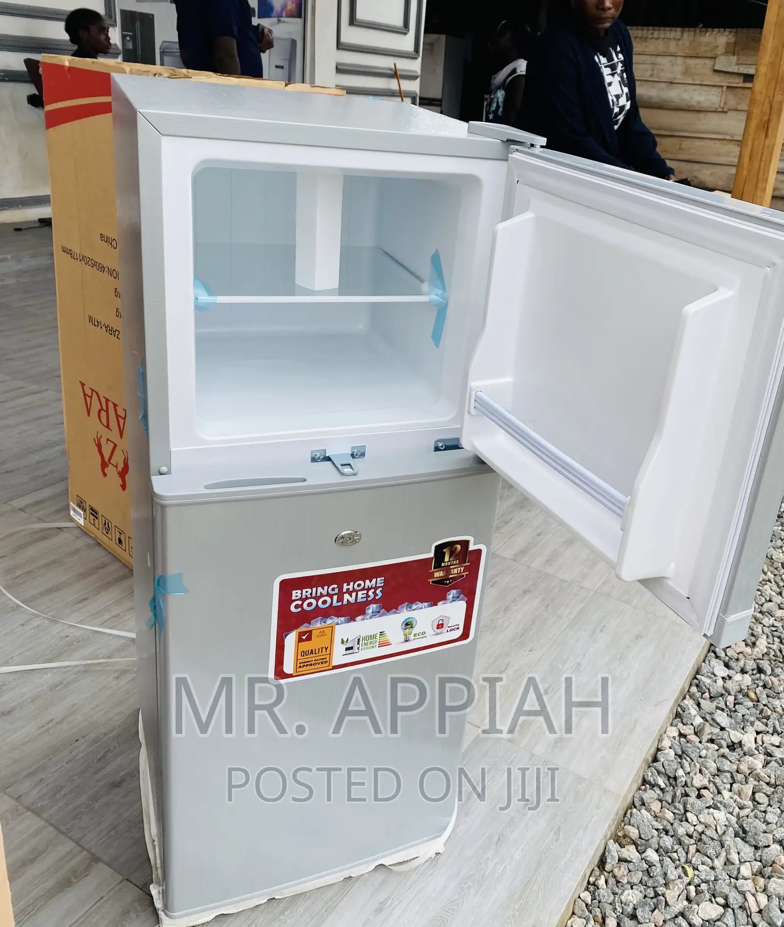 Original Zara 14TM Double Door Electric Fridge(Gray) 