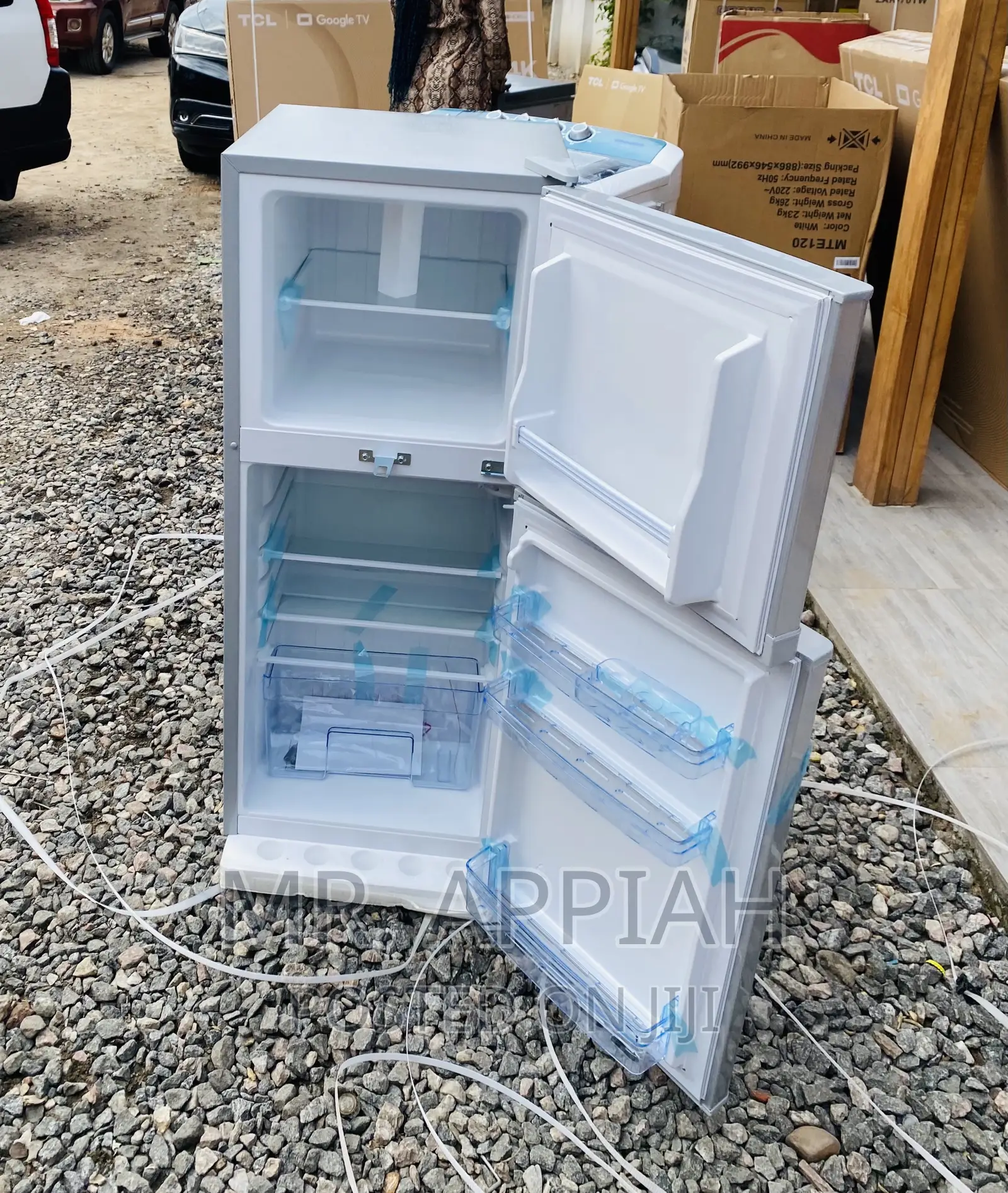 Super Chilling Zara 14TM Double Door Electric Fridge(Gray).
