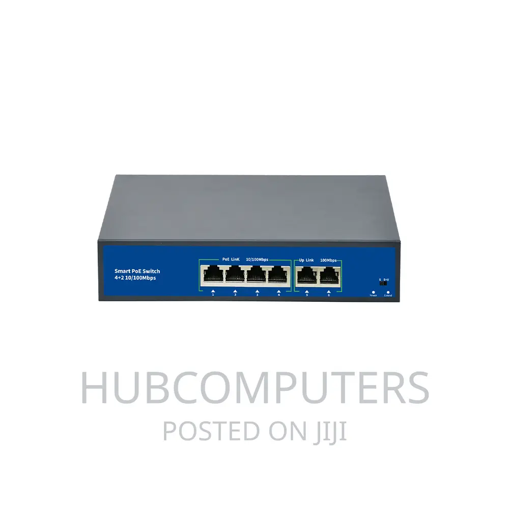 Standard Generic 4 Port Smart Poe Switch + 2 Uplink
