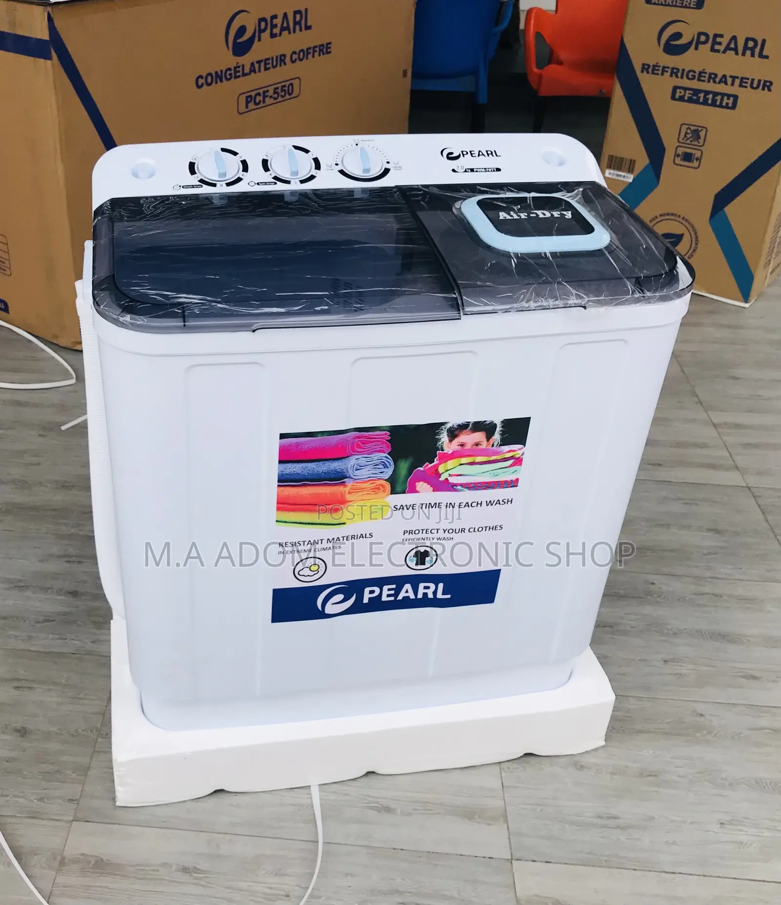 High Quality Pearl 7kg Top Load Washing Machine + Spin/Dry.