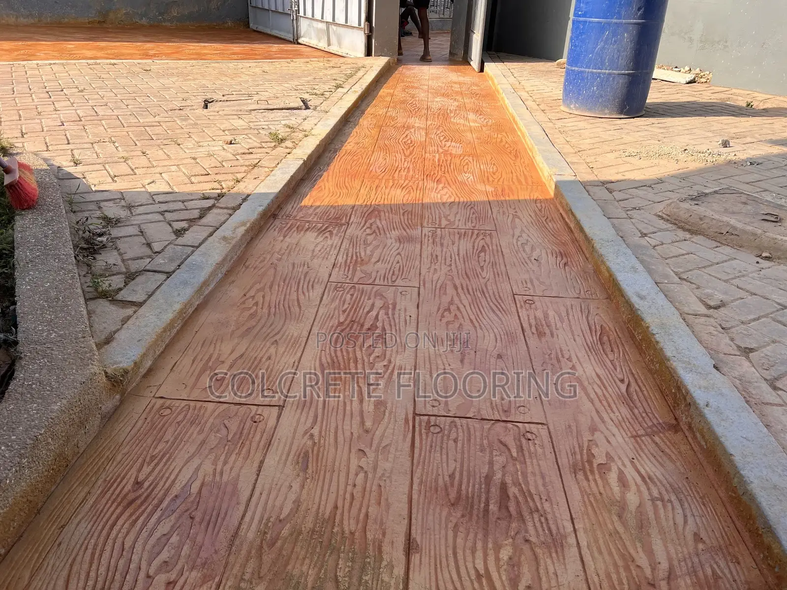 Wood Textured Stamped Concrete #80