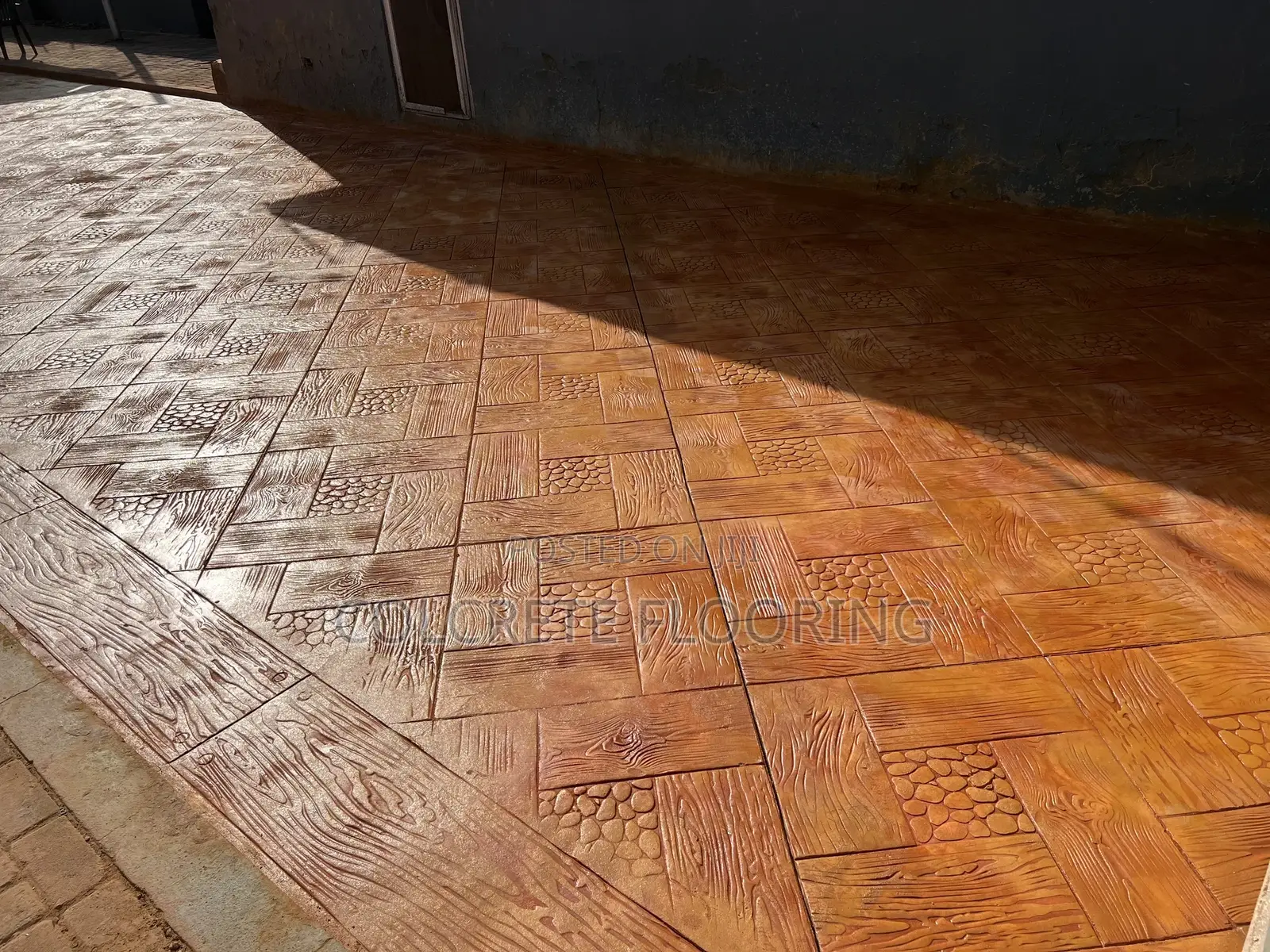 Wood Textured Stamped Concrete #80