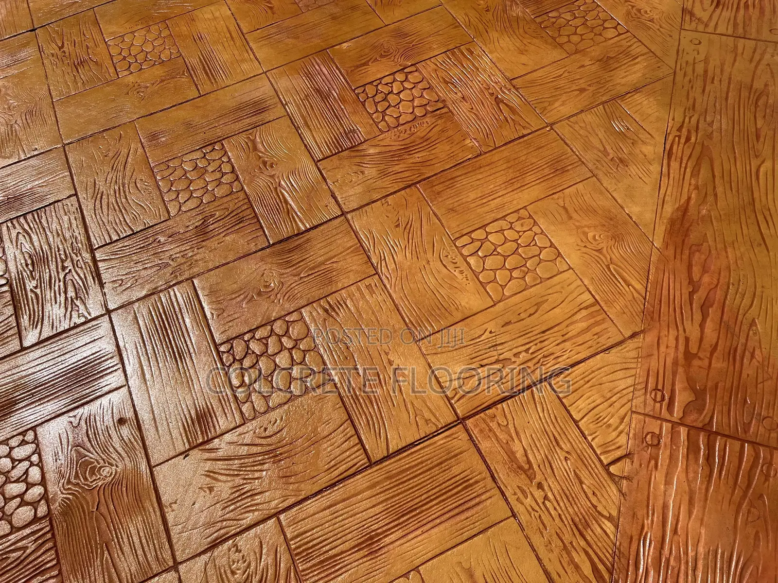 Wood Textured Stamped Concrete #80