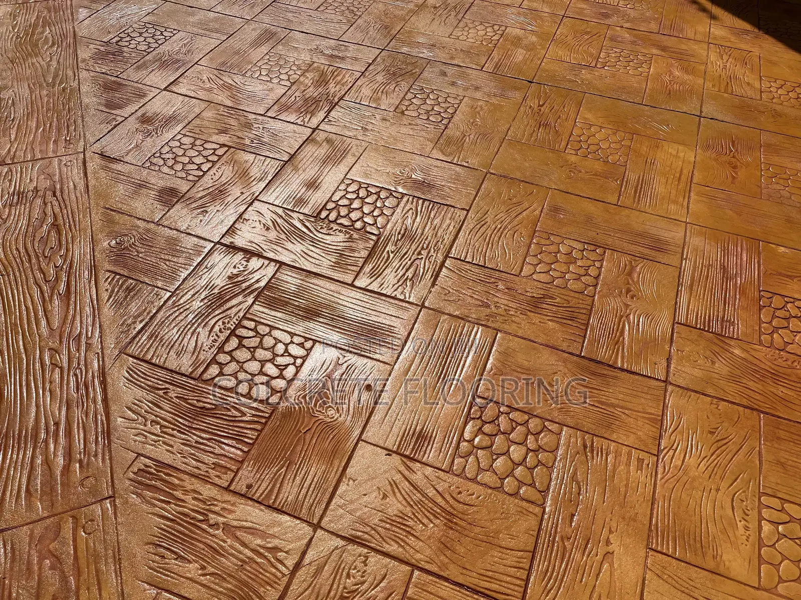Wood Textured Stamped Concrete #80