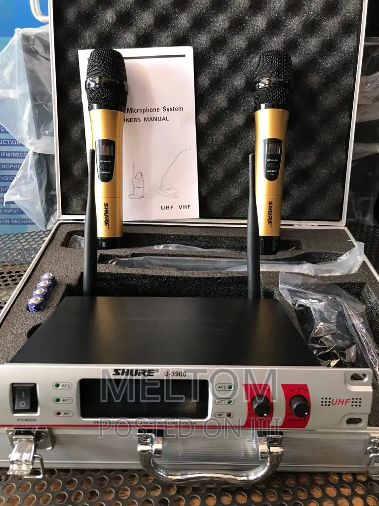 Shure U-3900 2in1 Golden Cordless Microphone