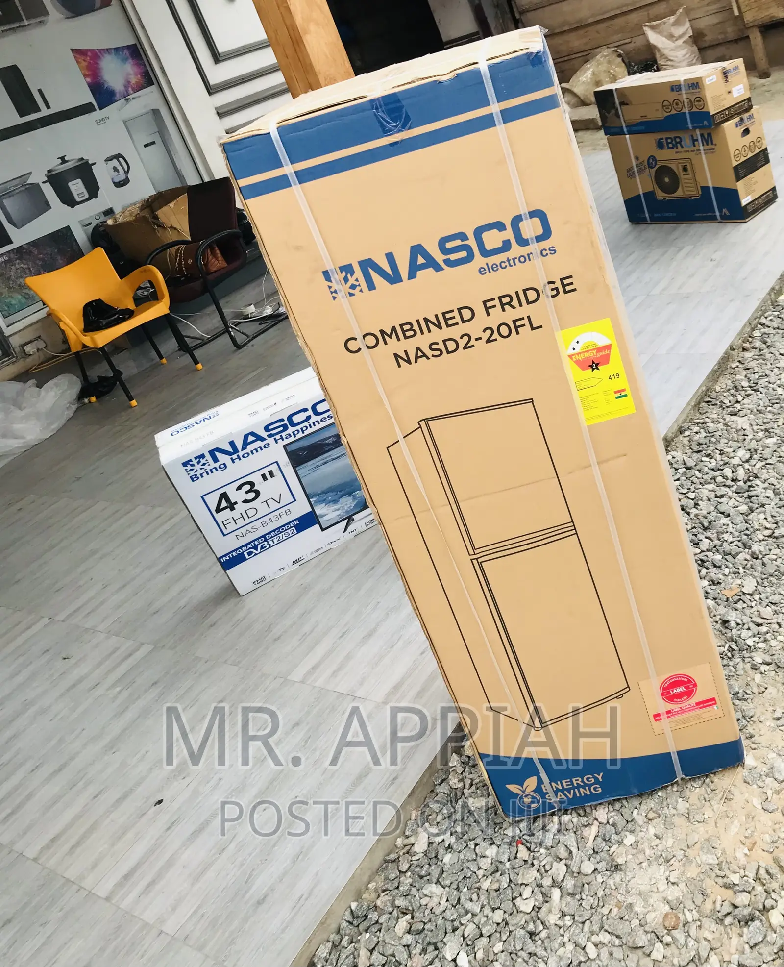 Unique Nasco Double Door Electric Refrigerator Nasd2-20fl.