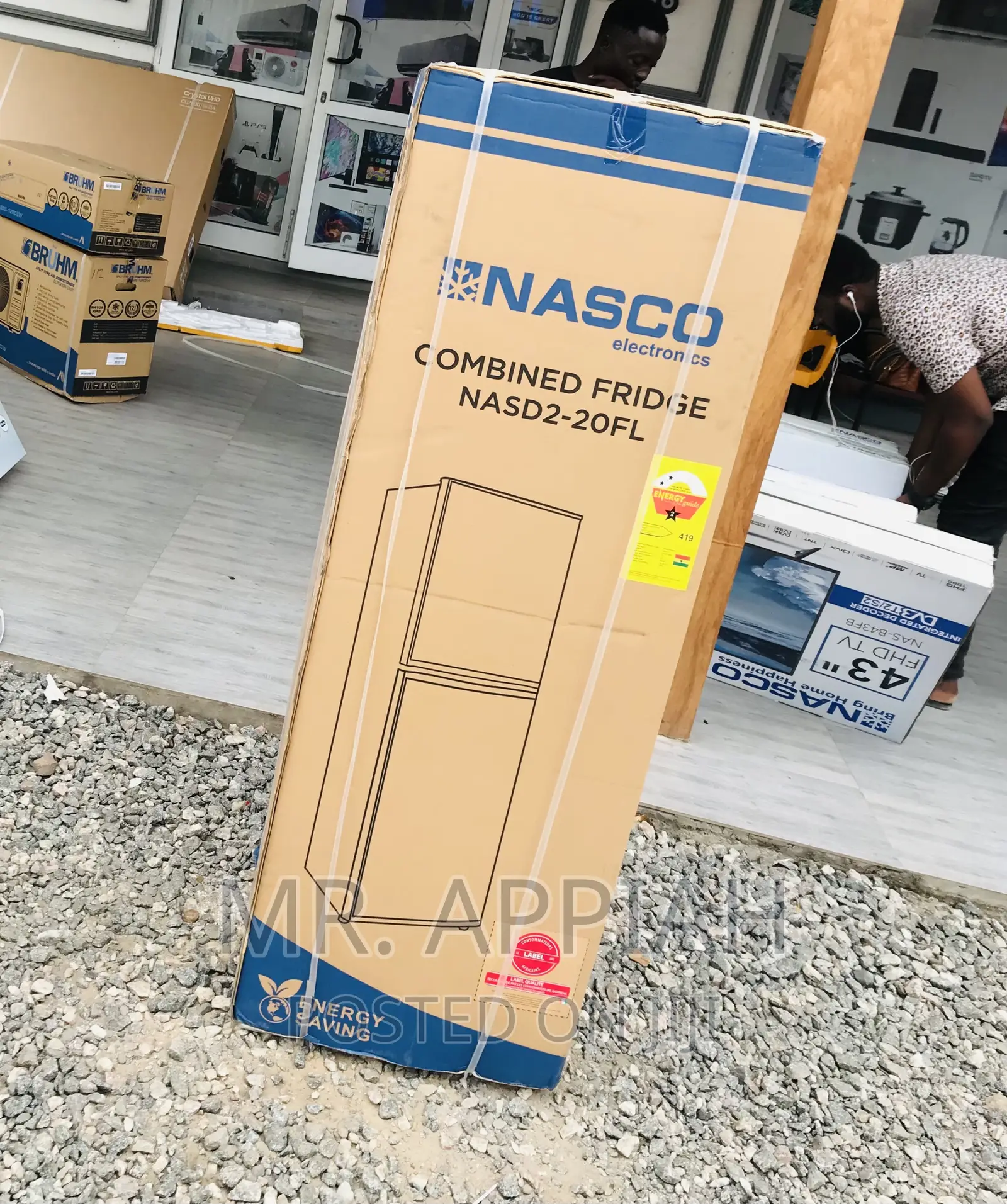 Easy to Operate NascoDouble Door Electric Fridge Nasd2-20fl