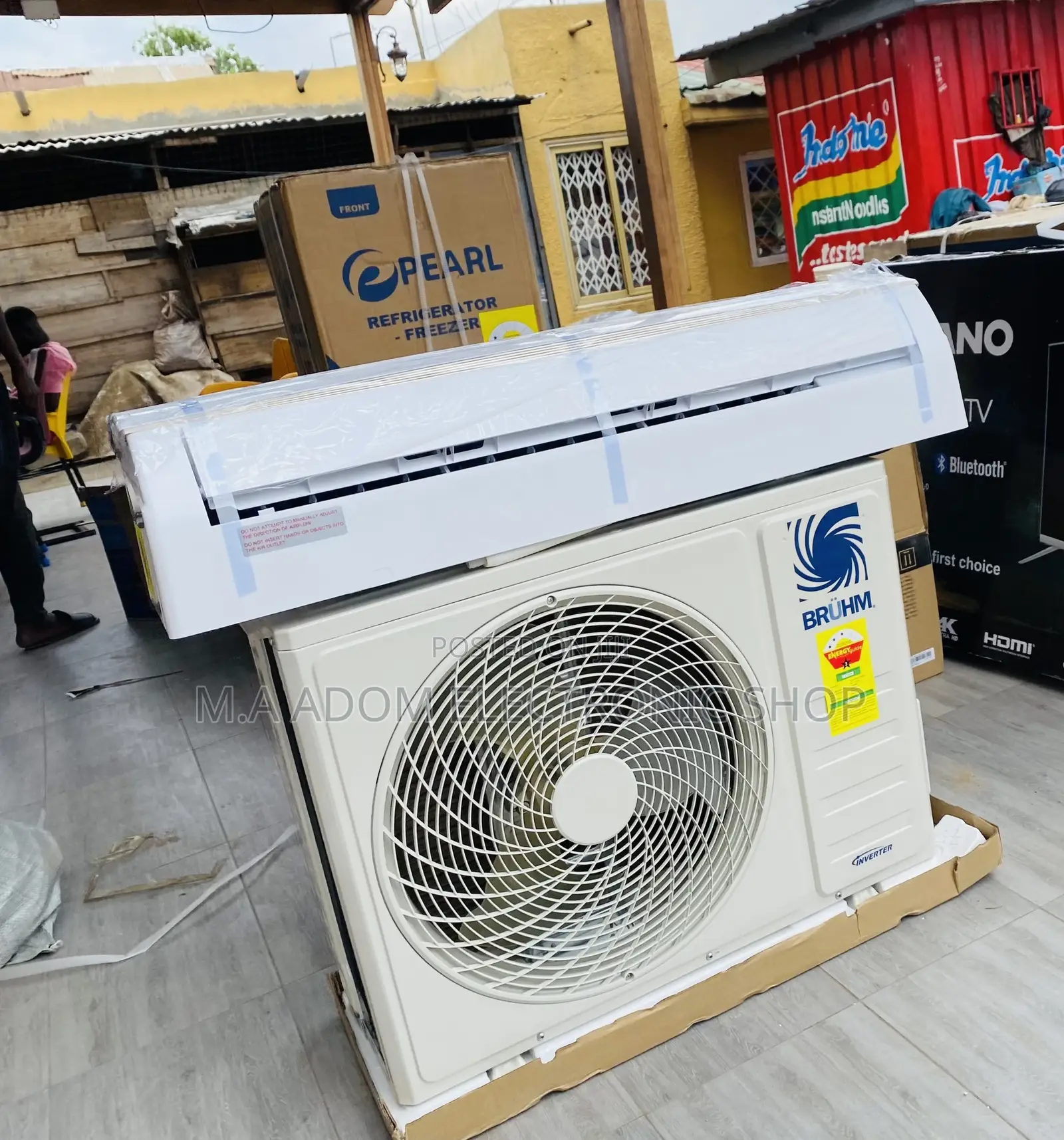 Super Chilling Bruhm 2.5hp Split Air Conditioner;White).