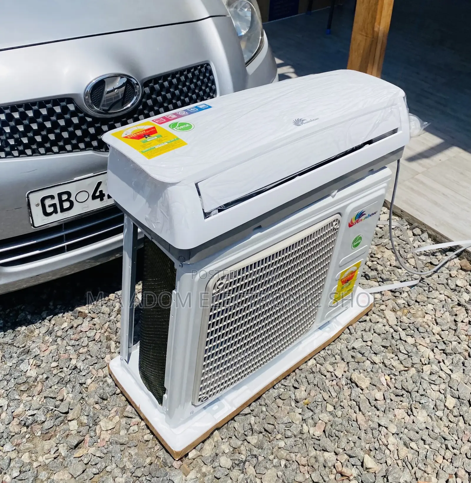 Highly Energy Saving Rainbow 1.5hp Electric Ac(White).