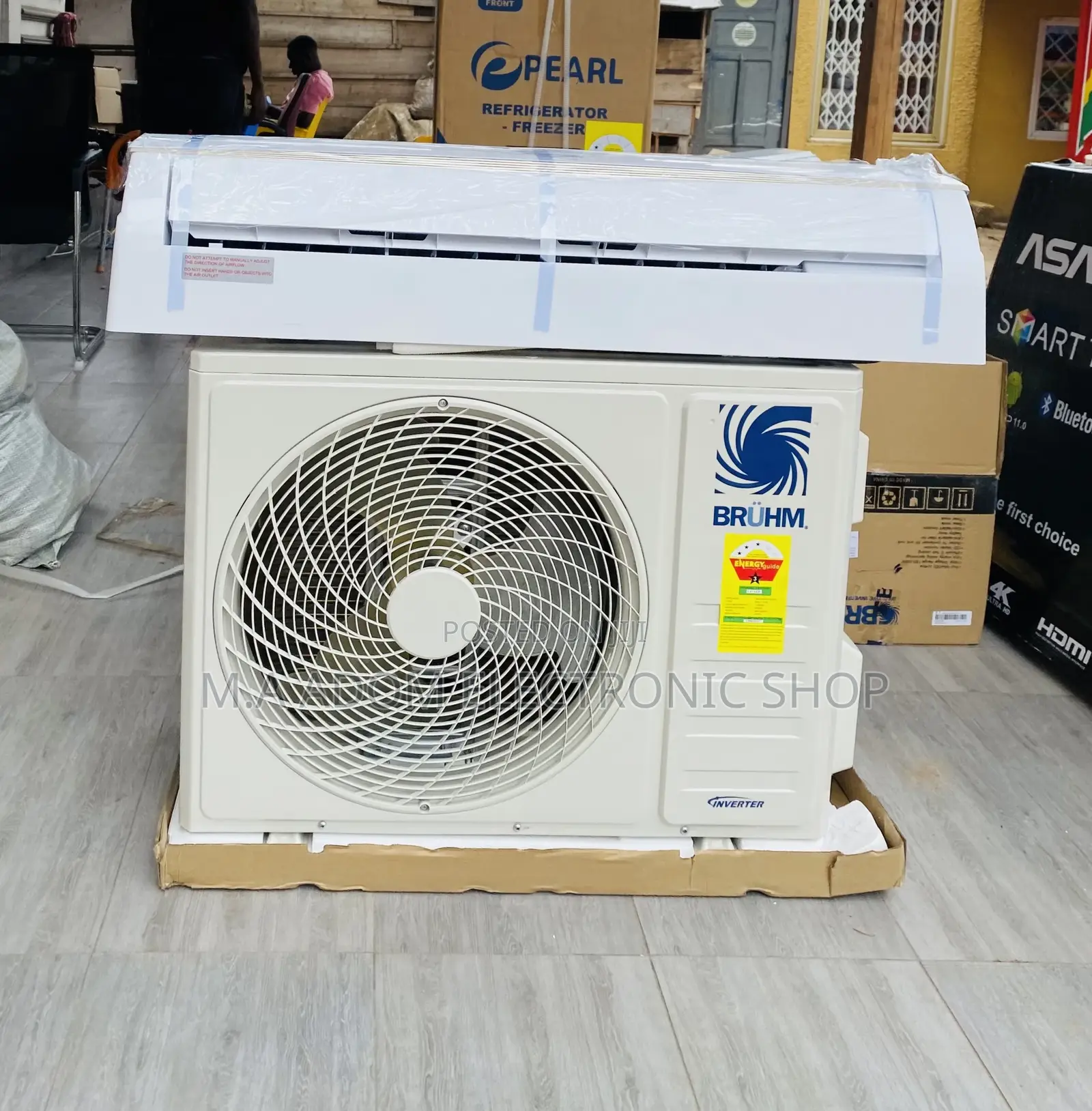 Sealed in Box Bruhm 2.5hp Inverter Electric Ac(White) 