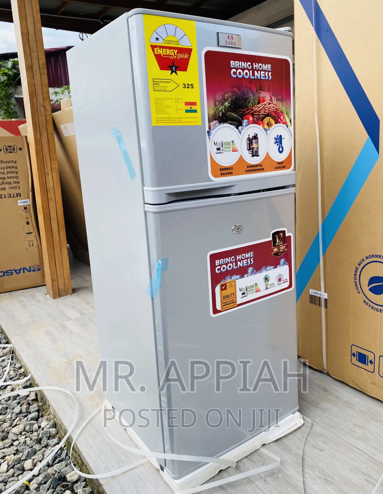 Super Adorable Zara 14TM Double Door Refrigerator(Silver).