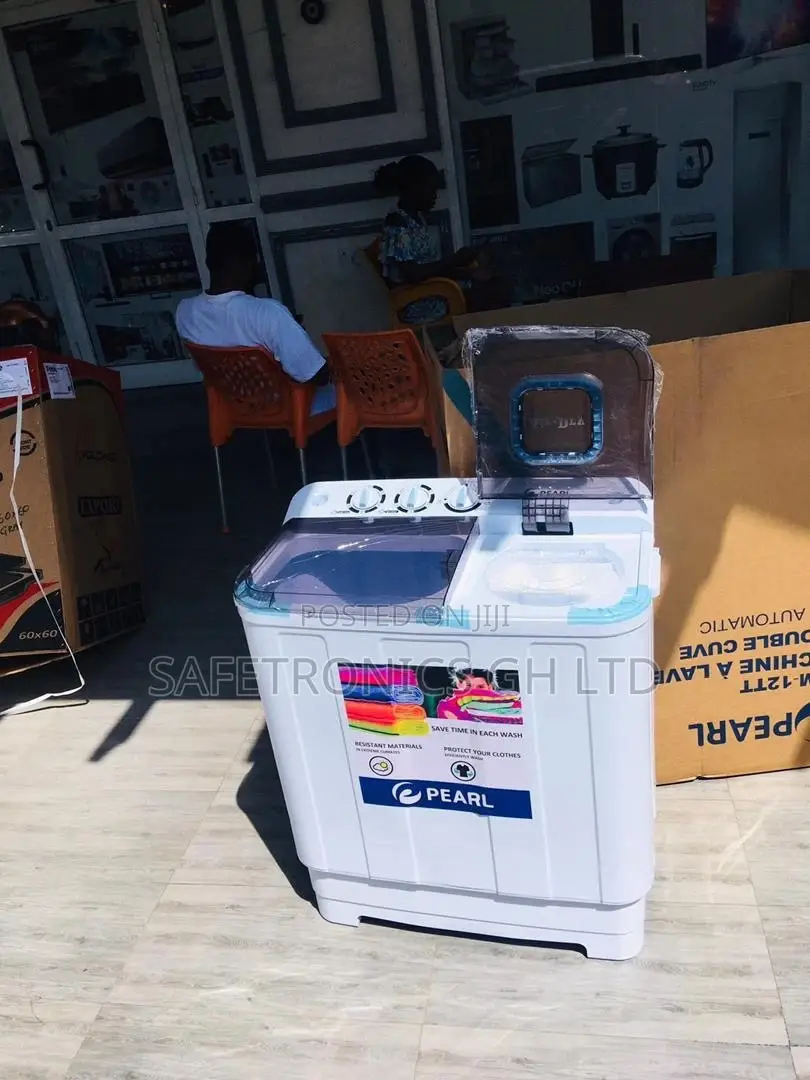7kg White Pearl Semiautomatic Topload Washingmachine