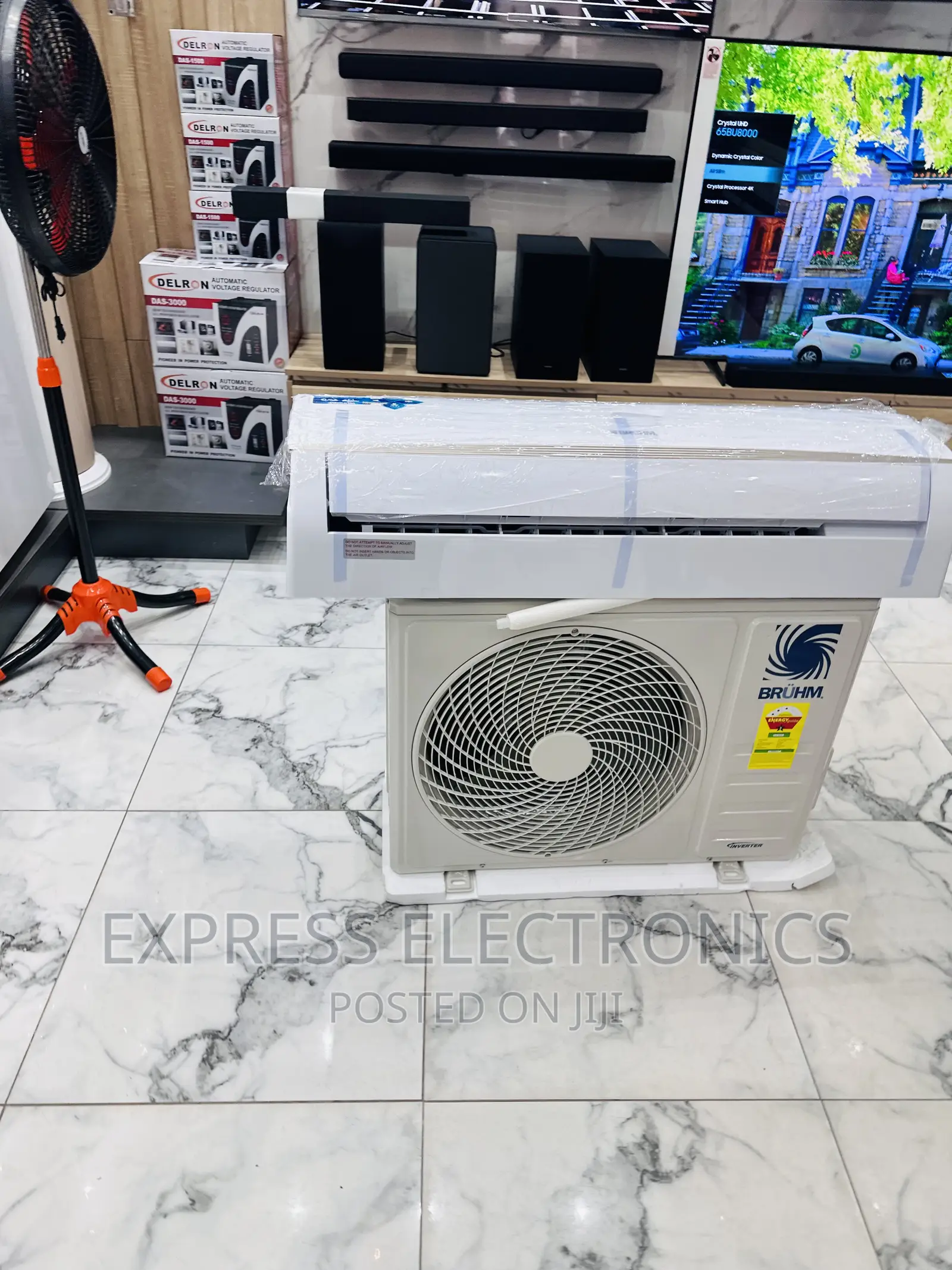 Silent Operations Split R410 Gas Bruhm 1.5hp Ac White